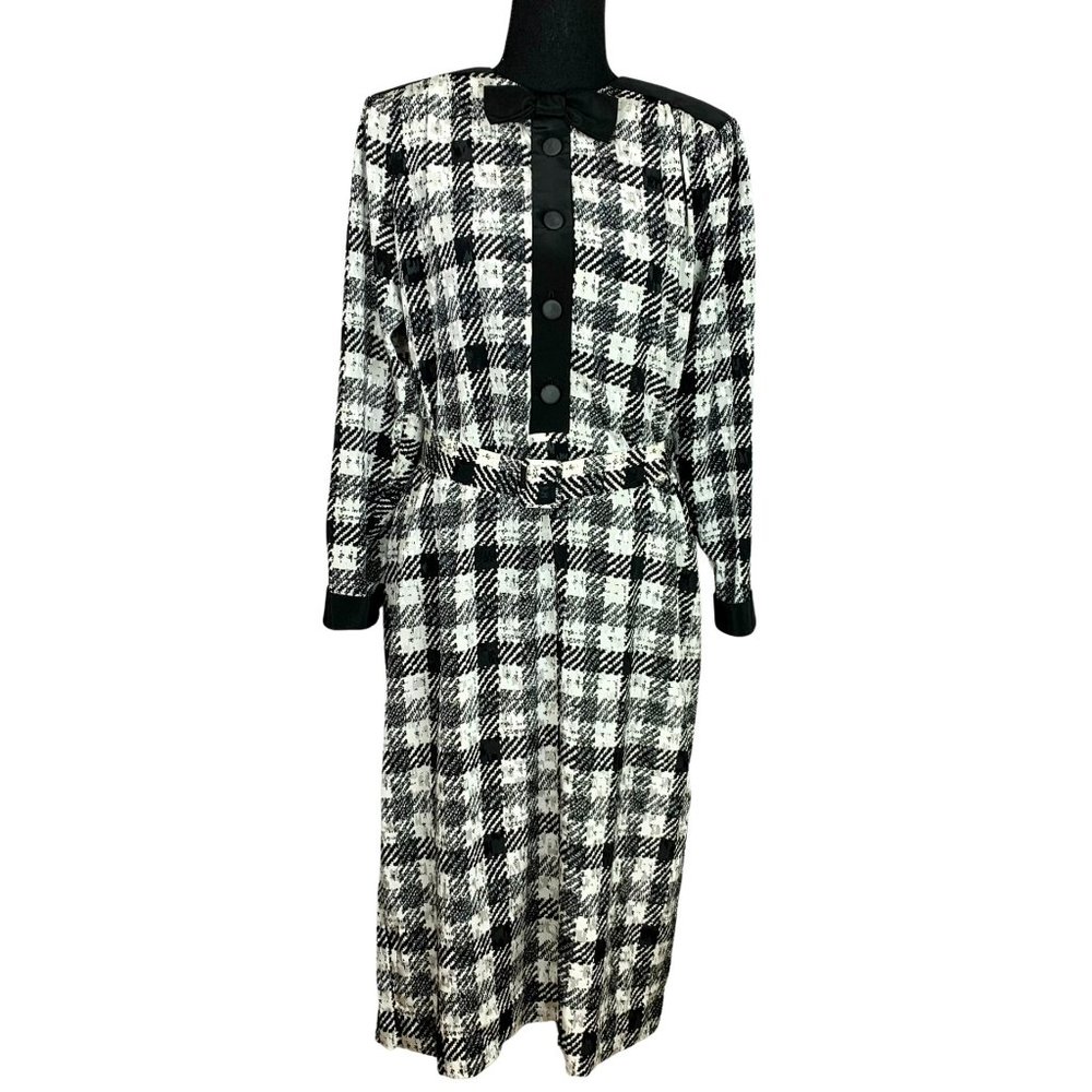 VINTAGE 80s Midi Shirt Dress